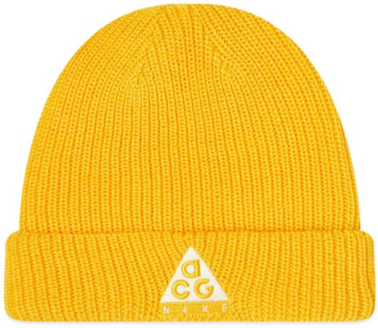yellow nike beanie