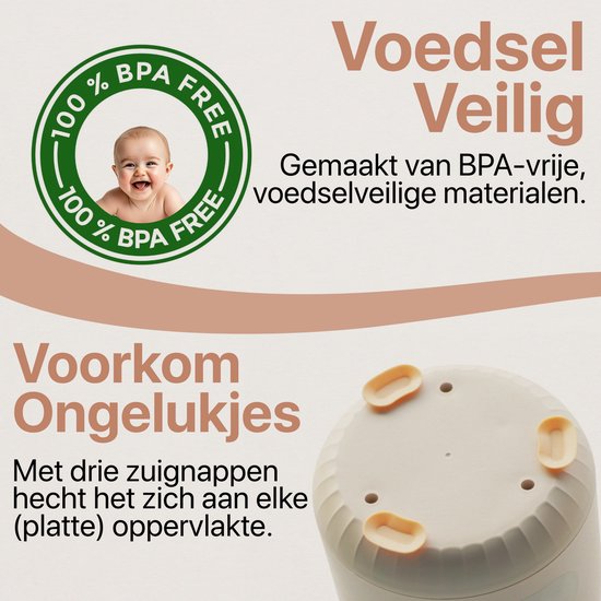 Baby Melk Machine met Warmhoudfunctie & Nachtlampje - USB Oplaadbaar - Flesvoeding Apparaat van Merkloos — afbeelding 4