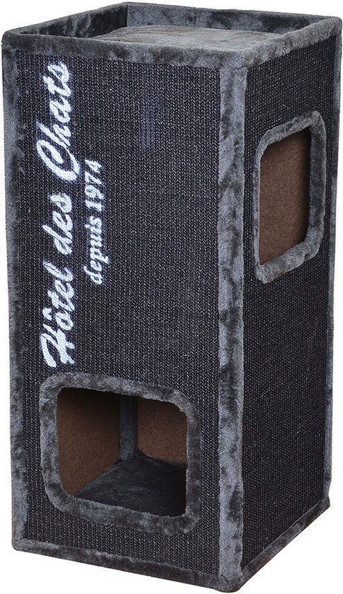 Ebi - Krabton - Kat - Krabpaal Trend Rockefeller 77 36x36x77cm Antraciet - 1st