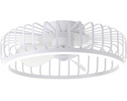 Brilliant Capo - Plafondventilator - Met verlichting - Ø 48 cm - LED 36W - CCT - 2700K-6500K - Dimbaar - Wit - Zeer stil