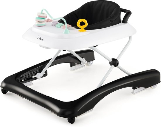 Big Buggy 3-in-1 loopwagen met verstelbare remfunctie, aanhanger, inclusief 4 fluisterwielen, blauw-turquoise Big Buggy, voor kinderen vanaf 1 jaar