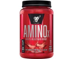 BSN Amino X – BCAA Poeder – Fruit Punch - Aminozuren Compleet - Suikervrij - 70 doseringen (1015 gram)