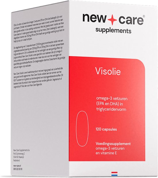 New Care Visolie omega – triglyceriden - 3 vetzuren - 120 capsules - NZVT