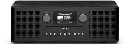 Pure Classic C-D6i - La charmante radio Internet tout-en-un, Zwart/ Frêne