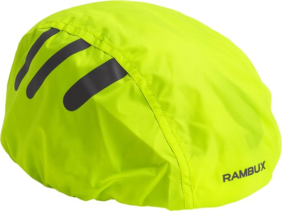 RAMBUX® - Helmcover Fietshelm - Fluor - Waterdicht - Reflecterend - Regenhoes