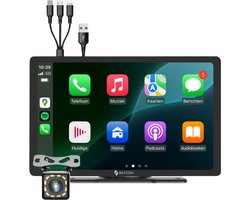Siltcon® Carplay Scherm 9 Inch - Apple Carplay Scherm - Android Auto Scherm - Navigatiesysteem Auto - HD Achteruitrijcamera - Touchscreen - AUX - FM - BT - Universeel - Incl. Oplaadkabels Telefoon - Zwart Siltcon® Carplay Scherm 9 Inch - Apple Carplay Scherm - Android Auto Scherm - Navigatiesysteem Auto - HD Achteruitrijcamera - Touchscreen - AUX - FM - BT - Universeel - Incl. Oplaadkabels Telefoon - Zwart