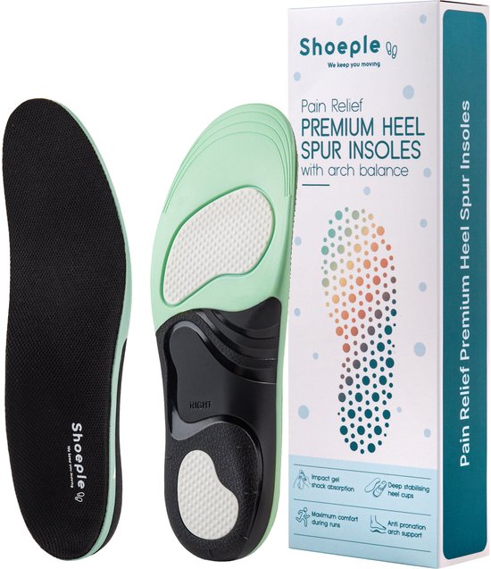 Shoeple Hielspoor Zooltjes Premium Inlegzolen Steunzolen
