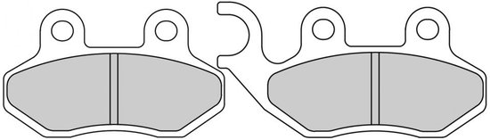 Plaquette de frein Ferodo pour Scooter Sym 125 Symphony Sr 2010 à 2018 AV Neuf