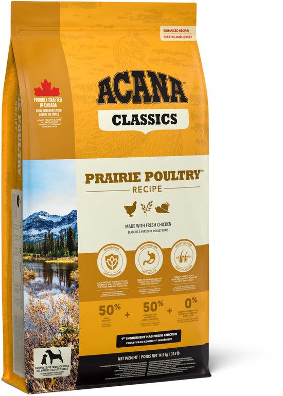 Acana Classics Prairie Poultry - Hondenvoer Brokken - 14.5 kg