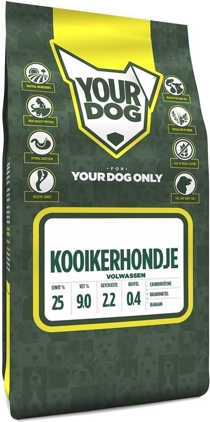 Yourdog kooikerhondje volwassen - 3 KG