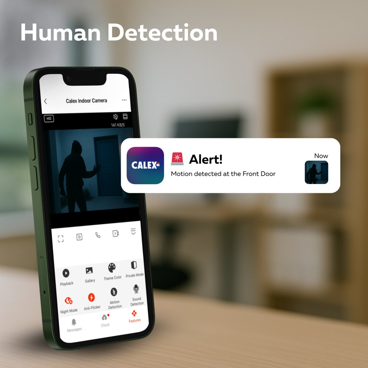 Calex Video Deurbel 2K met Nachtzicht en 2‑weg Audio - Calex - €49,99