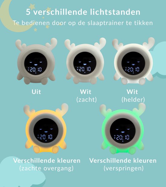 a sunny day Slaaptrainer Eland - Slaaptrainer Kinderen - Kinderwekker van a sunny day — afbeelding 4