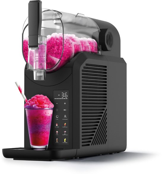Seeger SuperSlush Machine - Geen IJs Nodig - 7 Programma's - Slush Puppy Maker - Slushi, Granita, Frappé, Milkshakes en meer - Zelfreinigingsmodus