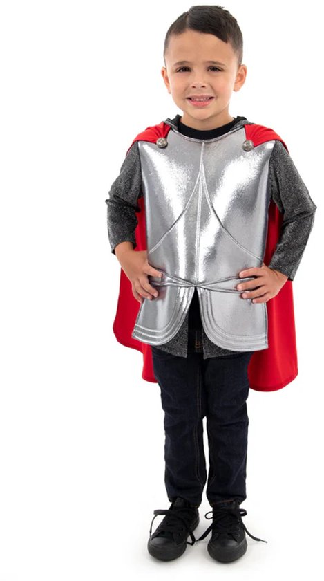 Little Adventures - Costume de chevalier Royal - Taille M (3 à 5 ans) - Confortable et lavable - Sans Glitter - Pour Enfants à partir de 3 ans