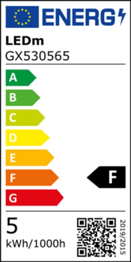 Ampoule LED Prinos avec culot GX53 - Lumière blanche froide 6 500 K - 5 W = 40 W - PACK DE 3