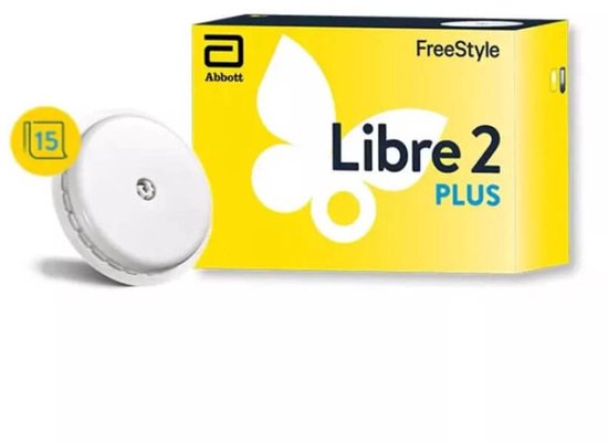 Capteur Freestyle Libre 2 PLUS – Lecteur de glycémie sans piqûre – 15 jours – 1 capteur