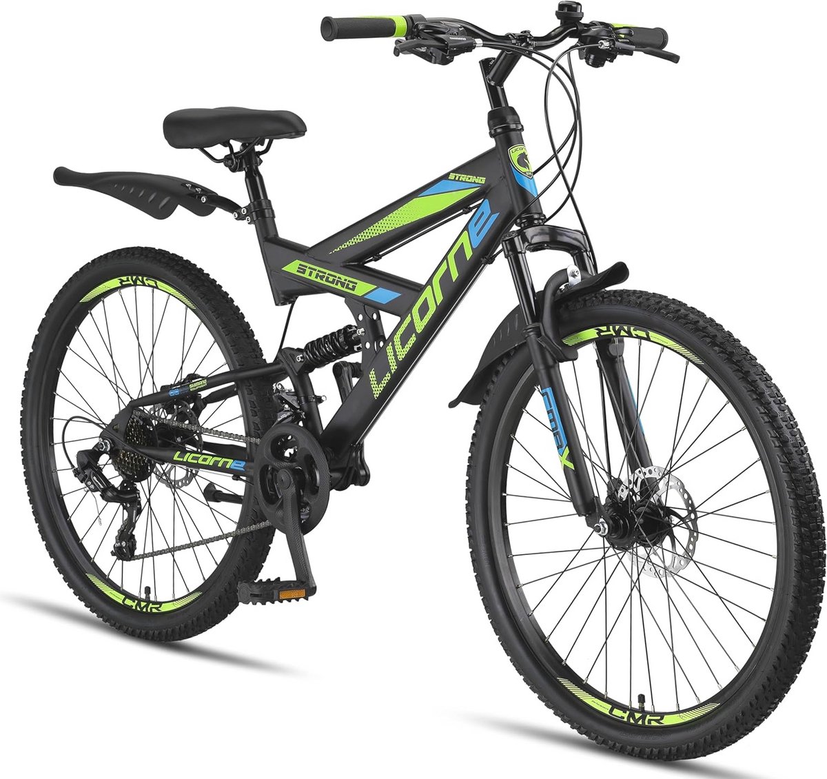Premium Mountainbike 26, 27.5 en 29 Inch - Volledige Vering, 21 Versnellingen en Schijfremmen voor Jongens en Meisjes
