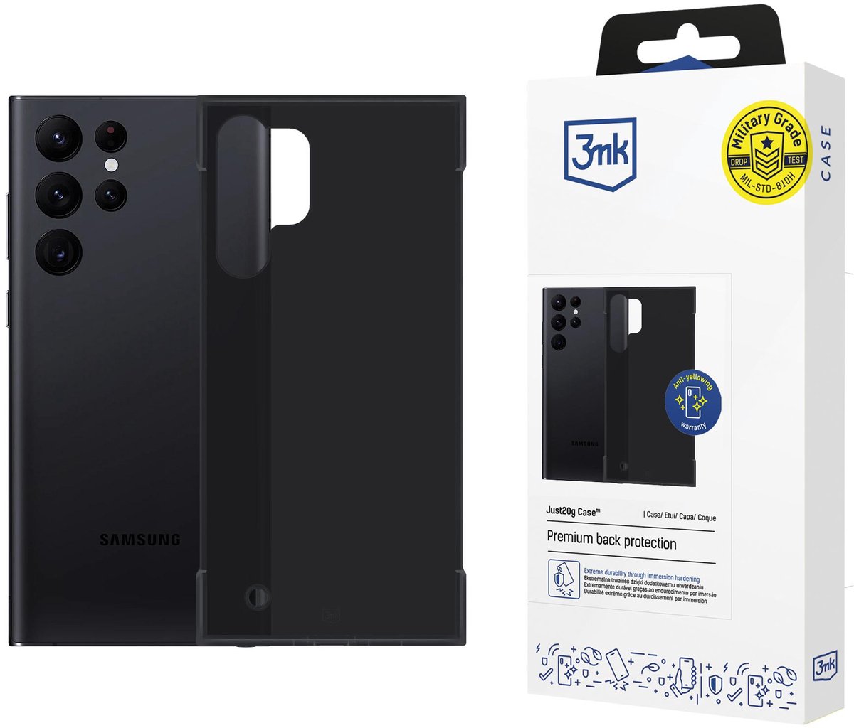 Samsung Galaxy S23 Ultra - 3mk Just20g Mat Hoesje