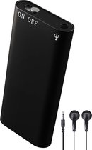 Nuvance - Afluisterapparatuur - 16 Gb - Mini Afluisterapparaat - Voice Recorder Digitaal - Spy Recorder - Dictafoon - Afluisteren Opnemen