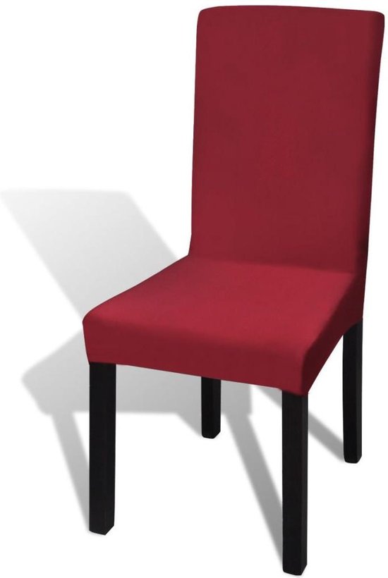 Nieuw bol.com | vidaXL Hoes voor stoelen 6 stuks stretch (wijnrood) SQ-31