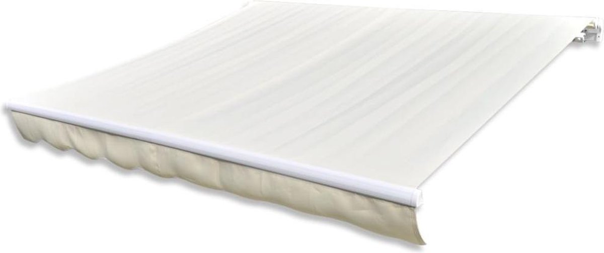 Bol.com vidaXL - Luifeldoek - 4x3 - m - canvas - crème aanbieding