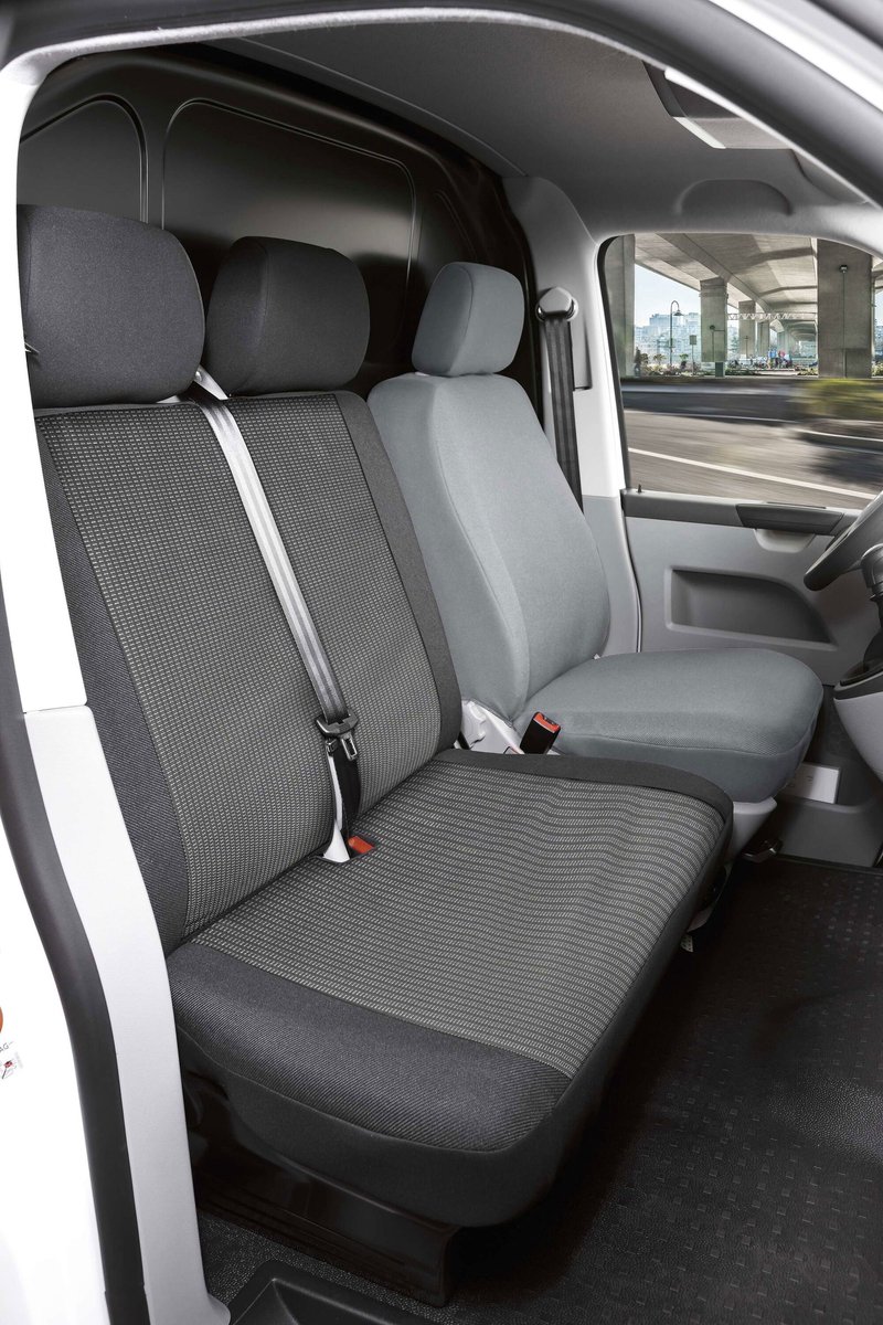 Walser Hoes Performer van 100% polyester compatibel met Mercedes-Benz Sprinter - VW Crafter - 1 dubbele bankhoes