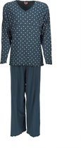 Medaillon Dames Pyjama Blauw MEPYD1103A - Maten: XL