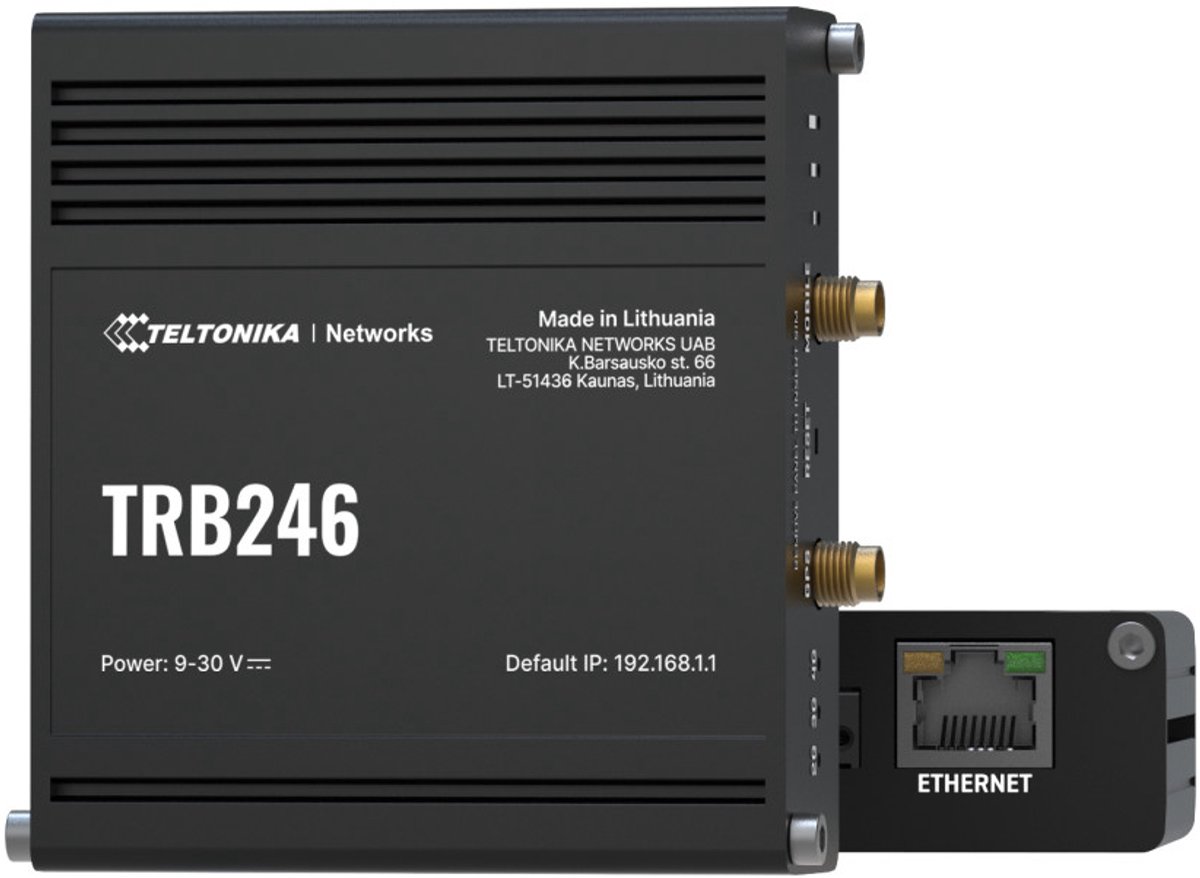 Teltonika NETWORKS TRB246 4G/LTE Industrial IoT Gateway Gateway voor mobiele netwerken