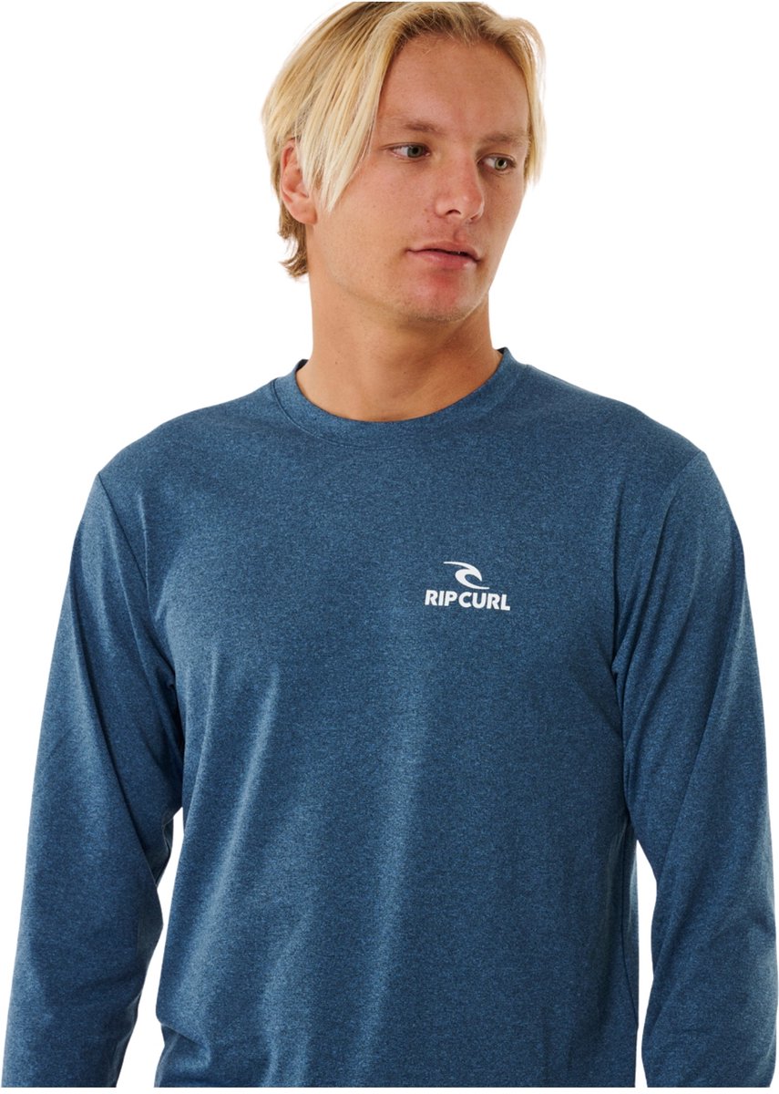 2025 Rip Curl Heren Stack UPF Longsleeve Lycra Vest - Navy Marl