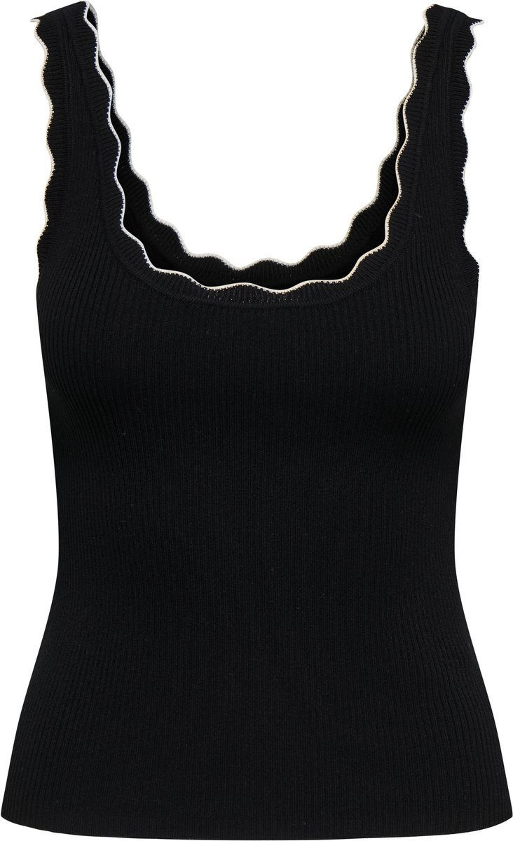 ONLY- JDYNANNA S/L SCALLOP EDGE TOP KNT NOOS - Dames - Pullover