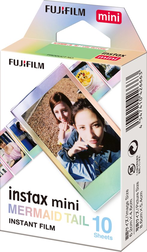 Fujifilm Instax Mini Film - Mermaid Tail - Instant fotopapier - 1 x 10 stuks