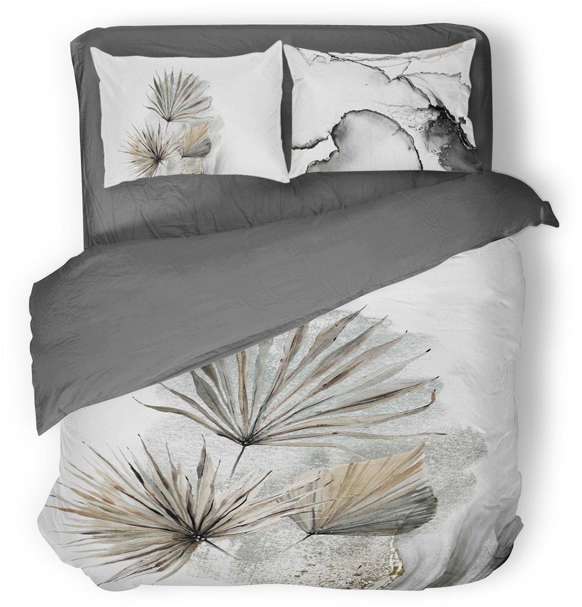 Eleganzzz Dekbedovertrek Nature's Embrace - White - Dekbedovertrek 240x200/220cm - Micropercal - Lits Jumeaux - Dekbedovertrekken