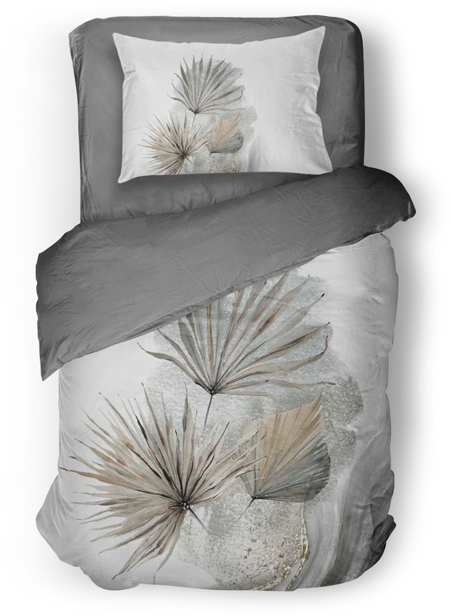 Eleganzzz Dekbedovertrek Nature's Embrace - White - Dekbedovertrek 140x200/220cm - Micropercal - Eenpersoons - Dekbedovertrekken
