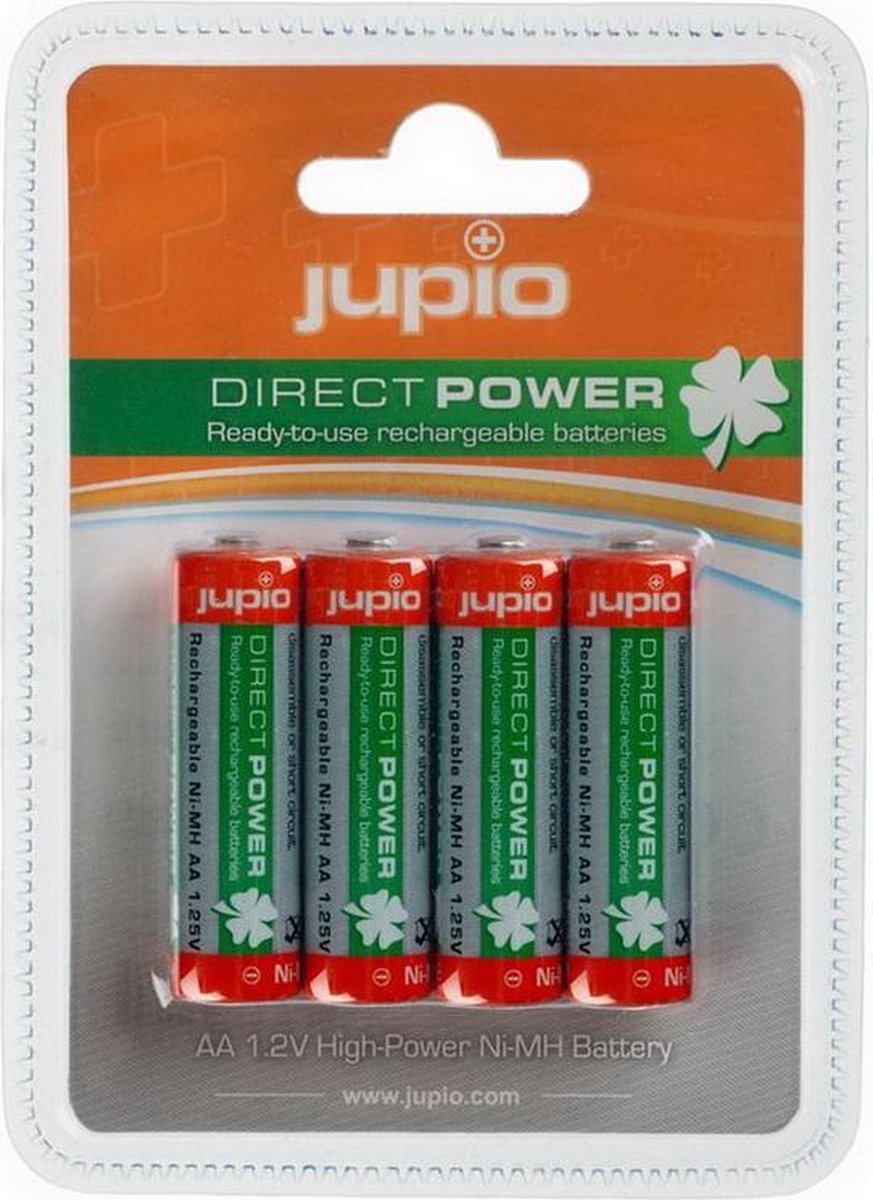 Jupio Rechargeable Batteries AA 2100 mAh 4 pcs DIRECT POWER VPE-10 - Batterijen Oplaadbaar
