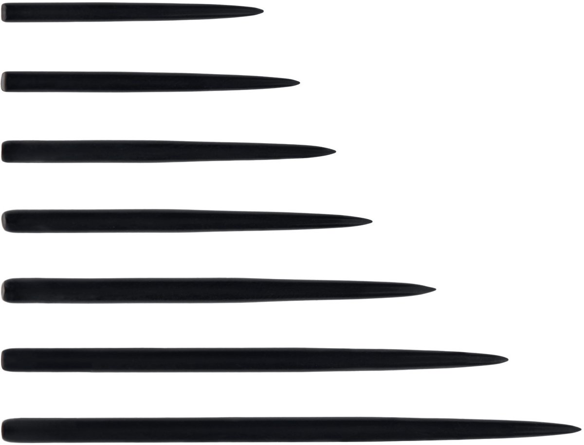 ONE80 Long Taper Point Black - Dart Points 38 mm