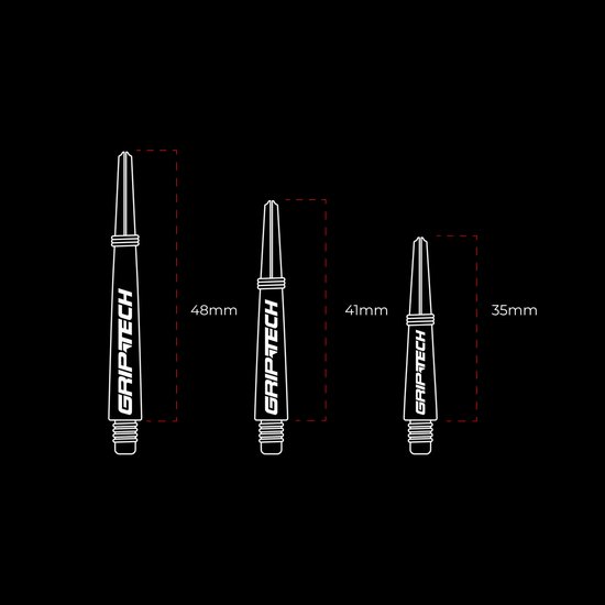 GOAT Griptech Black - Dart Shafts Short van GOAT — afbeelding 4