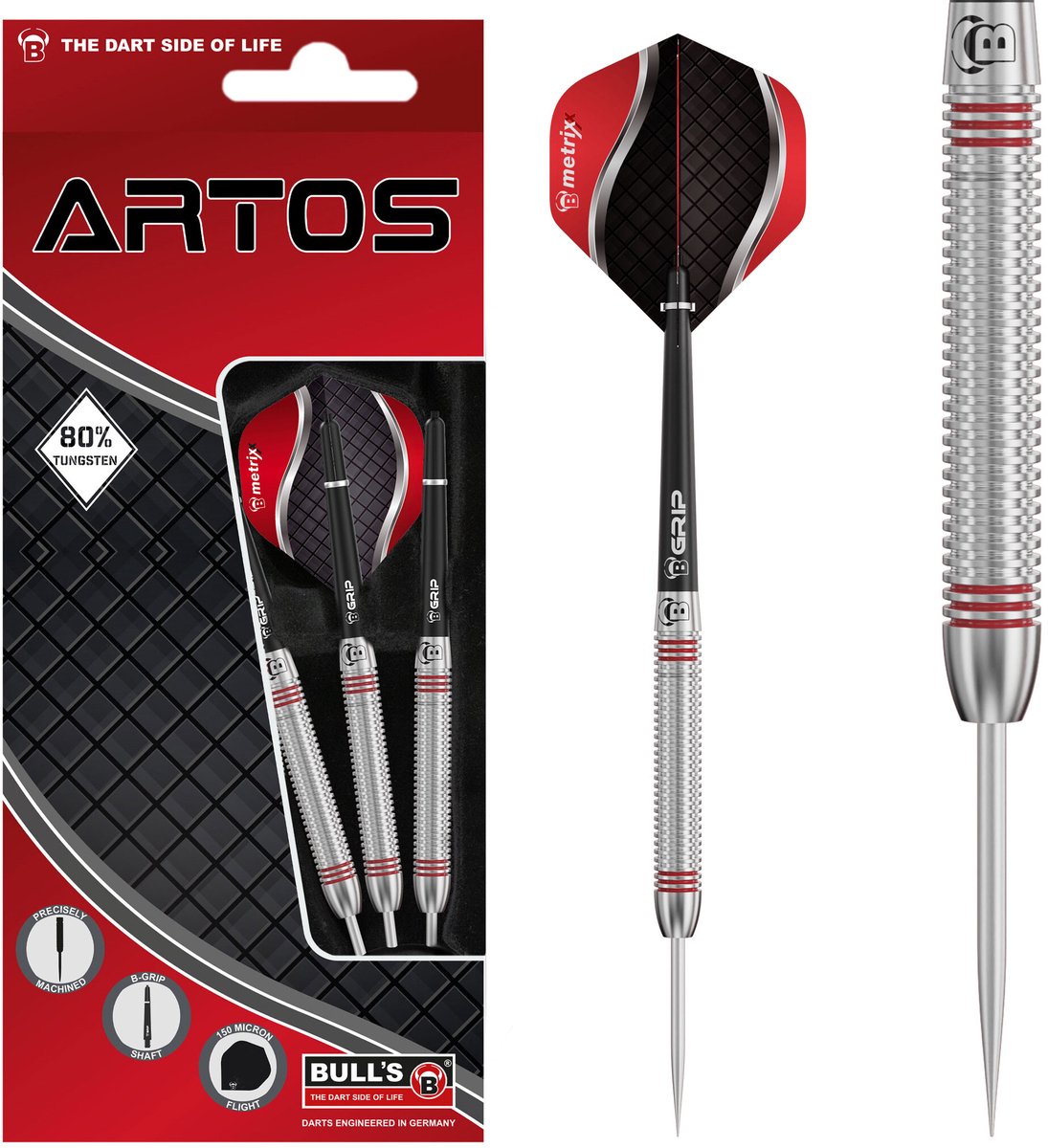 BULL'S Artos AR3 80% - Dartpijlen 24 Gram