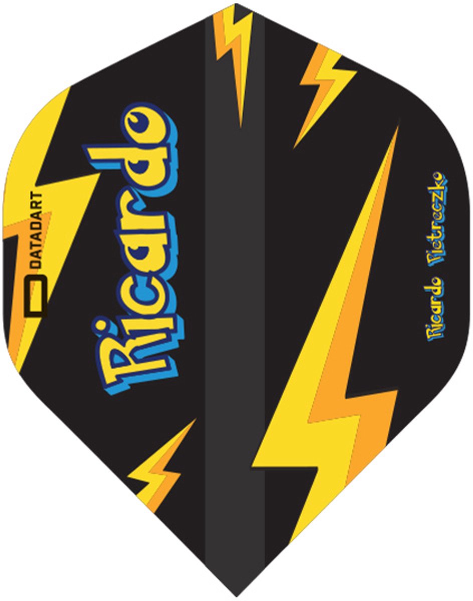 Datadart Ricardo Pietreczko Std. NO2 - Pikachu - Zwart - Dart Flights