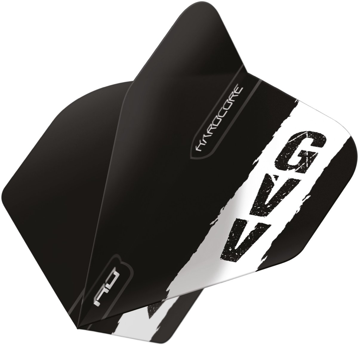 Red Dragon Gian van Veen Black with GVV logo Hardcore Standard - Dart Flights