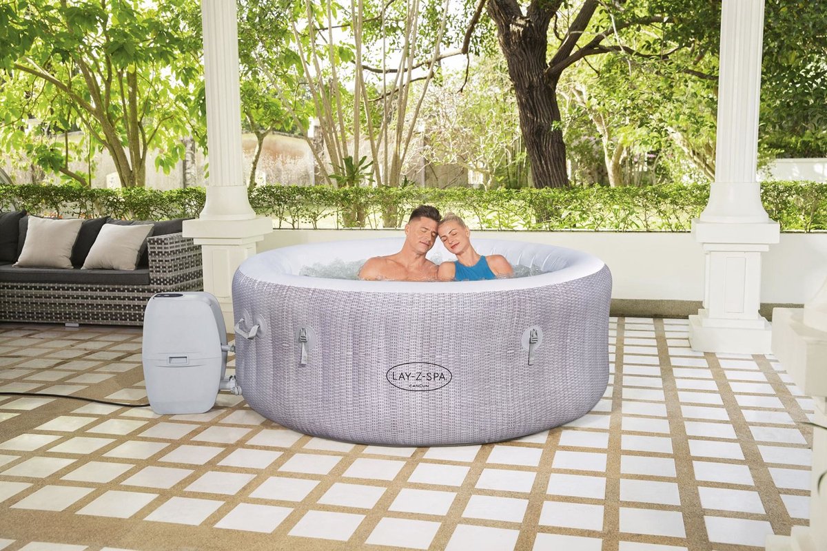 Lay-Z-Spa Cancun AirJet opblaasbare spa - 2 tot 4 personen - Ø 180 x 66 cm