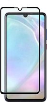 Ntech Huawei P30 full cover Screenprotector Tempered Glass - Zwart