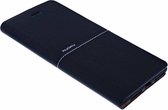 Nuoku Zwart Elegant TPU Leder BookType Hoesje iPhone 8 Plus / 7 Plus