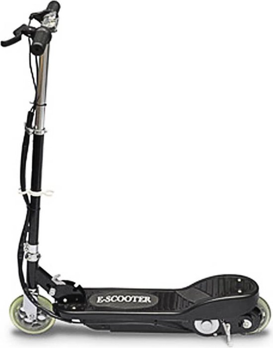 Elektrische step kinderen 6+ 120W motor 12 km/u inklapbaar aluminium frame zwart 50 kg draagvermogen