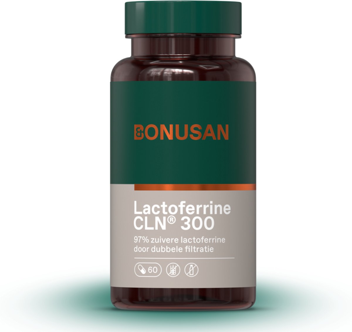 Goedkoopste BONUSAN Lactoferrine CLN® 300 – 60 Capsules – 300 mg Zuivere Lactoferrine (97 ) per Capsule – Lactosevrij & Maagzuurresistent – Zonder Toevoegingen