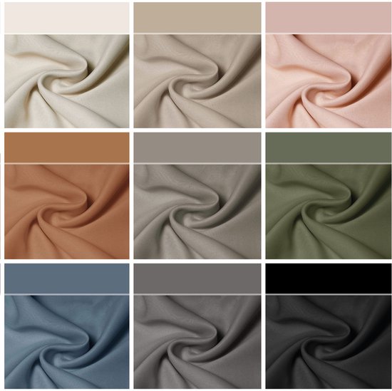 Verduisterende Gordijnen 140 x 275 cm Verduisterend/Thermisch/Eenkleurig/ Kant en Klaar in Polyester 100% Verduisterende Gordijn Voor Badkamer Slaapkamer, Wit