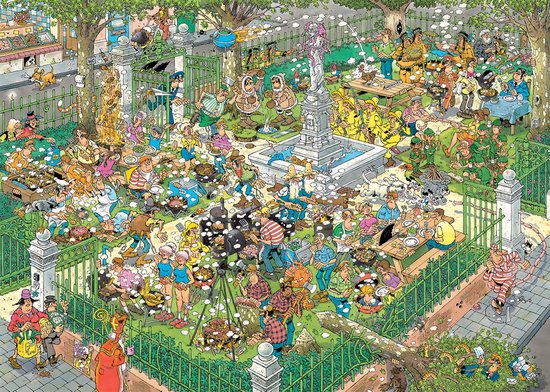 Jan van Haasteren - BBQ Feest! - 1000 stukjes puzzel - Legpuzzel