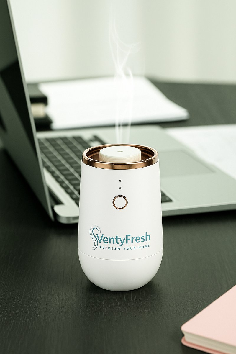 VentyFresh Portable Aroma diffuser – oplaadbaar – werkt met geurolie