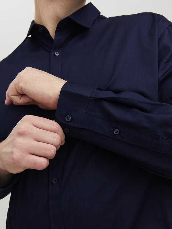 JACK&JONES PLUS JPRBLACARDIFF SHIRT L/S PS NOOS Heren - Maat EU4XL US2XL