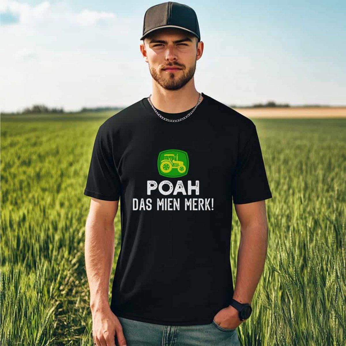 AGRIFANS® POAH Das Mien Merk - Heren T-shirt - XXL