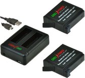 ChiliPower 2 x AHDBT-401 accu's voor GoPro Hero4 - inclusief USB duo lader